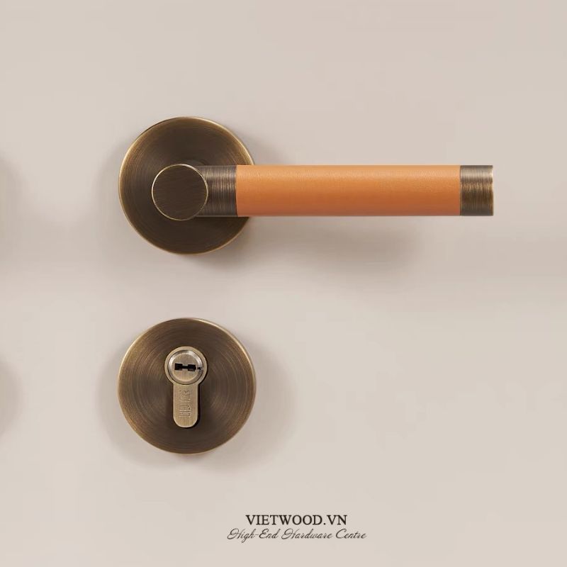 Khóa cửa tay da VW - LOCK1152C nâng tầm giá trị không gian