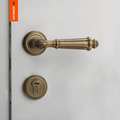 KHÓA CỬA GỖ TAY GẠT CỔ ĐIỂN PHÁP 1011